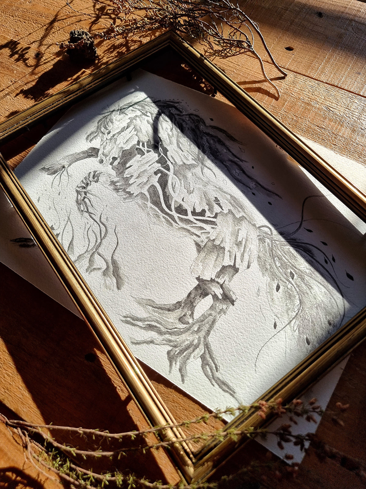 Cheval d’écorces